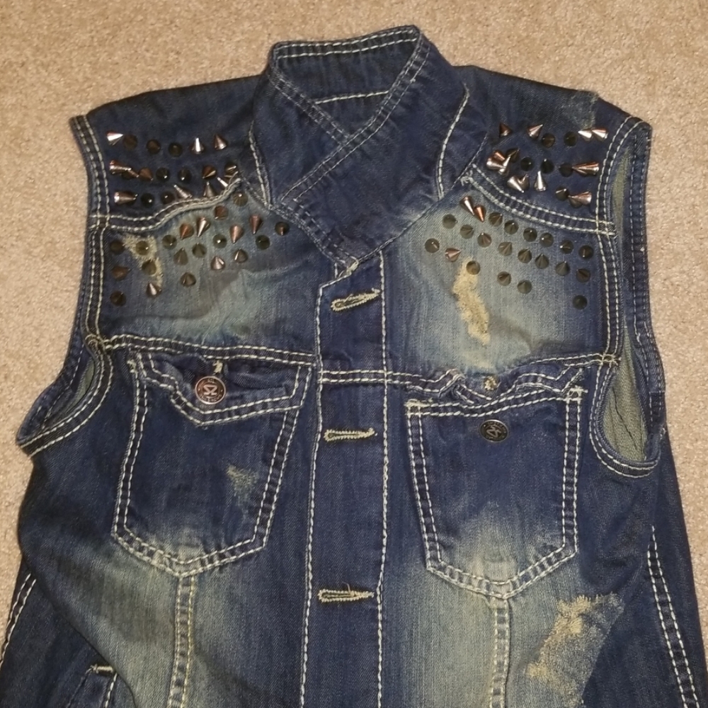 Smoke Rior Jean Vest - Picture 3 of 4